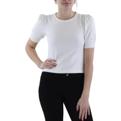 Crewneck Puff Sleeve Pullover Sweater