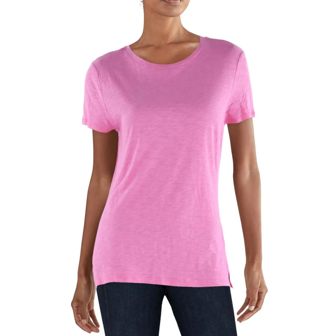 Crewneck Short Sleeves Pullover Top