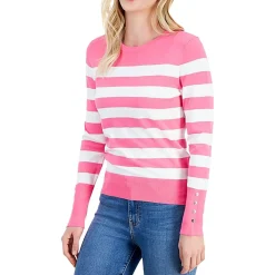 Crewneck Striped Pullover Sweater