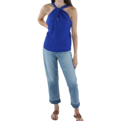 Criss-Cross Front Sheer Blouse