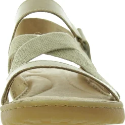 Criss-Cross Leather Flatform Sandals