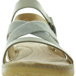 Criss-Cross Leather Flatform Sandals