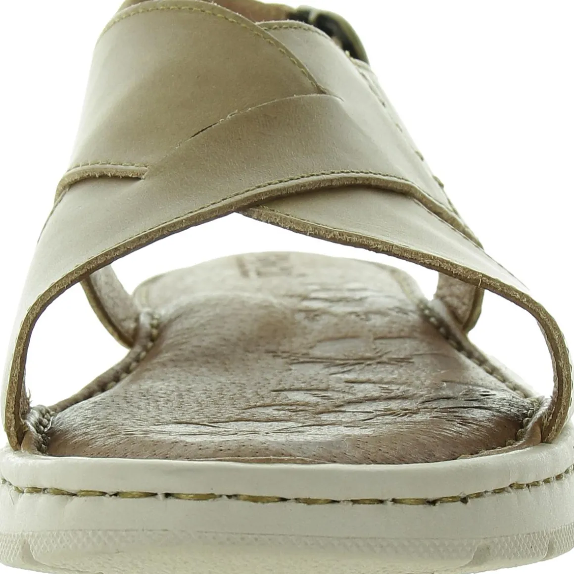 Criss-Cross Leather Flatform Sandals