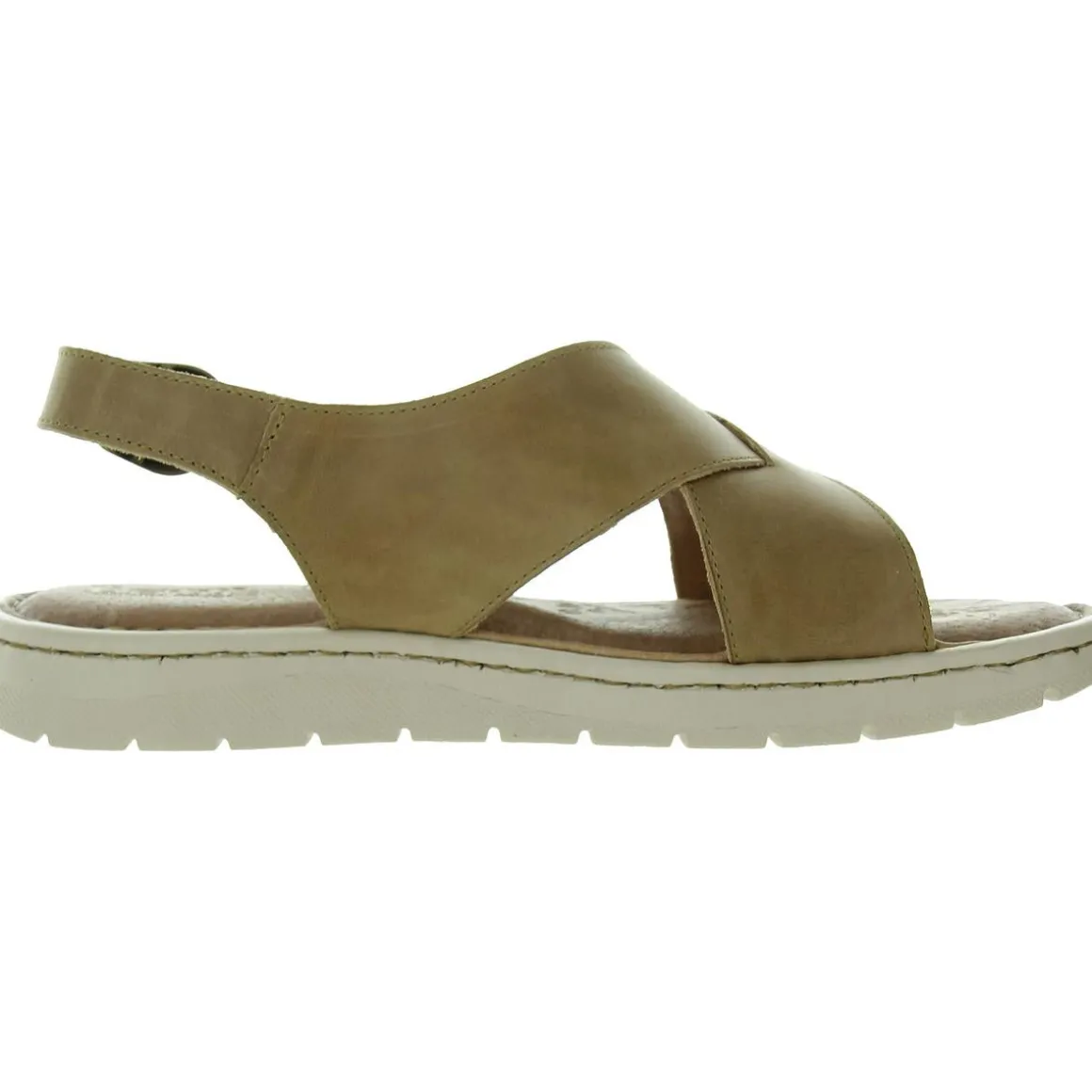 Criss-Cross Leather Flatform Sandals