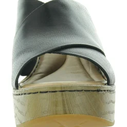 Criss-Cross Leather Platform Sandals