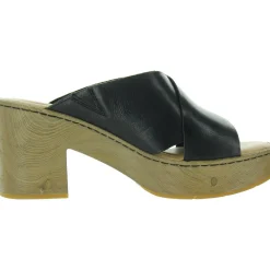 Criss-Cross Leather Platform Sandals