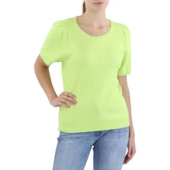 Crochet Knit Pullover Sweater