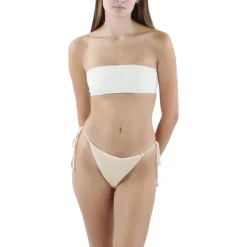 Crochet Side Tie Swim Bottom Separates