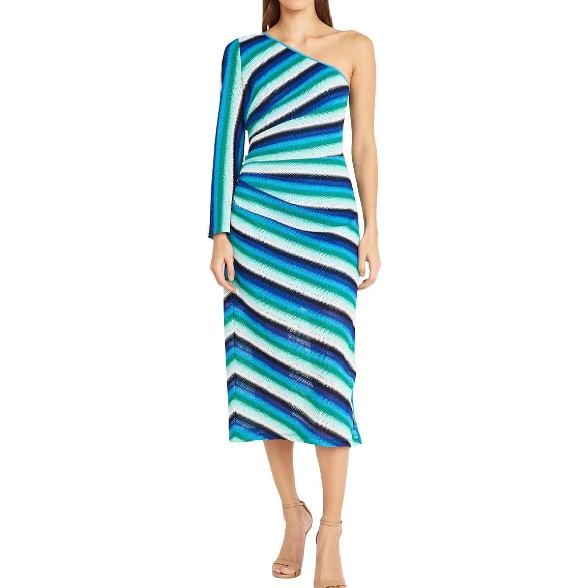 Crochet Striped Maxi Dress