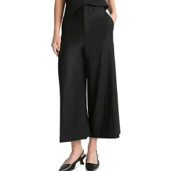 Crop Flannel Wide Leg Pants