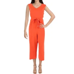 Cropped Belted Jumpsuit
