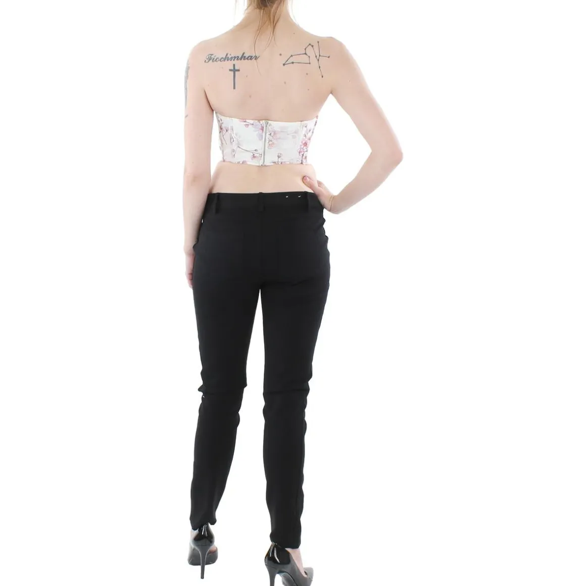 Cropped Floral Tank Top