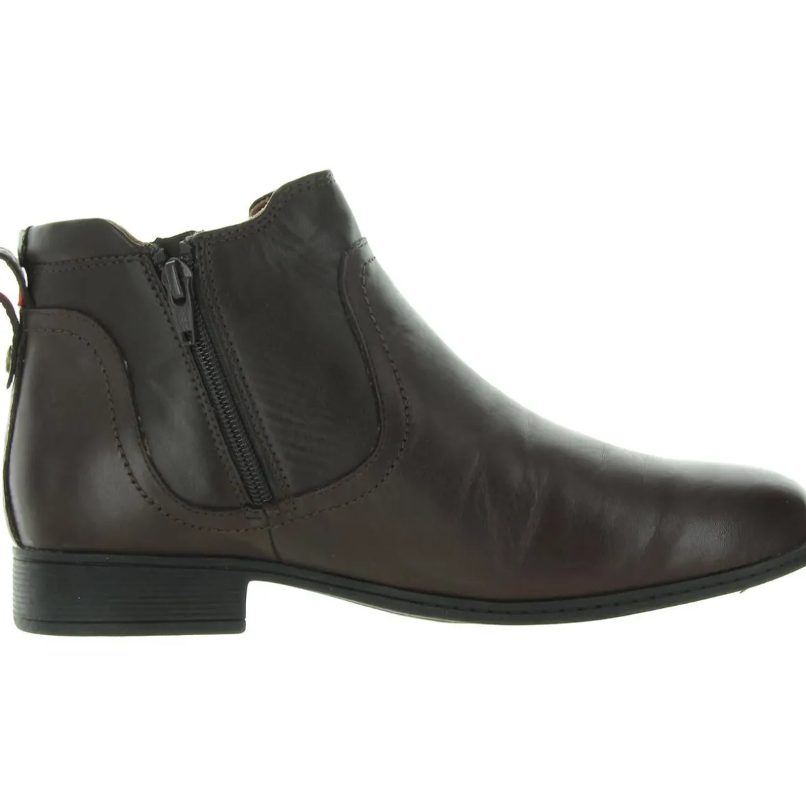 CROSBIE GORE Cushioned Footbed Leather Ankle Boots