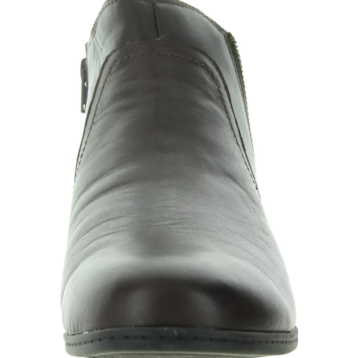 CROSBIE GORE Cushioned Footbed Leather Ankle Boots