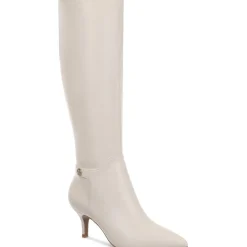 Crueella Slip On Pointed Toe Knee-High Boots