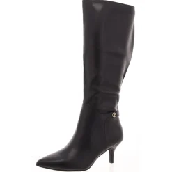 Crueella Slip On Pointed Toe Knee-High Boots