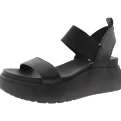 Cruise Stretch Faux Leather Platform Sandals