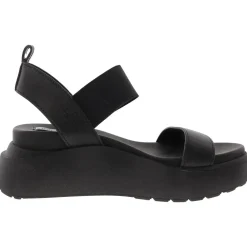 Cruise Stretch Faux Leather Platform Sandals