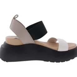 Cruise Stretch Faux Leather Platform Sandals