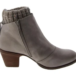 Cushioned Footbed Leather Ankle Boots