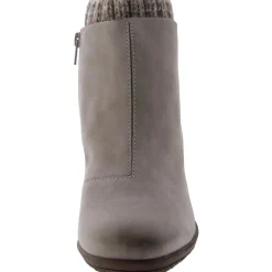 Cushioned Footbed Leather Ankle Boots