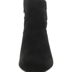 Cutey Suede Gathered Ankle Boots