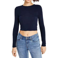 Cut-Out Cropped Pullover Top
