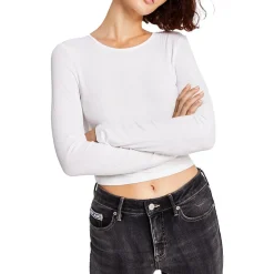 Cut-Out Cropped Pullover Top