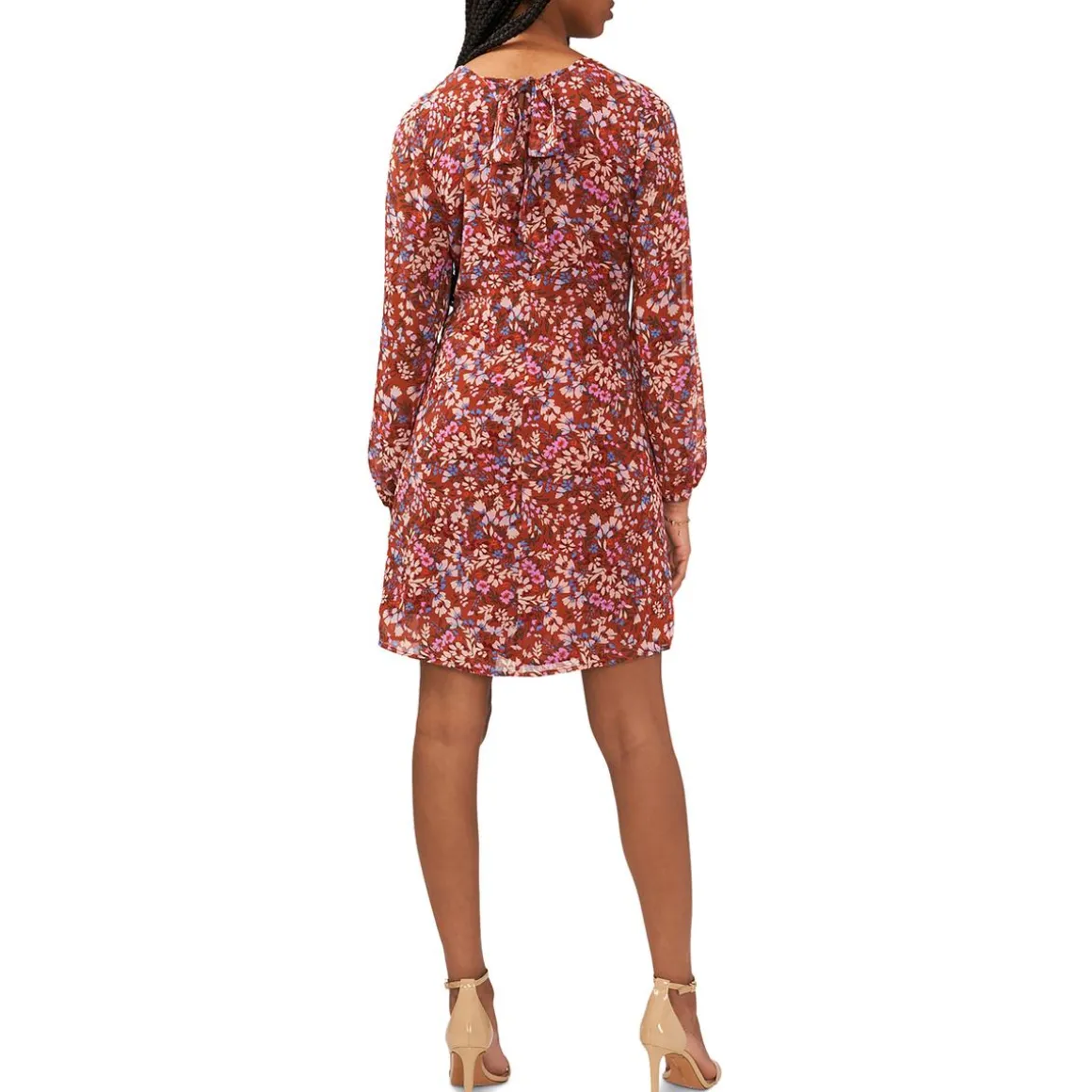 Cutout Knee Length Midi Dress