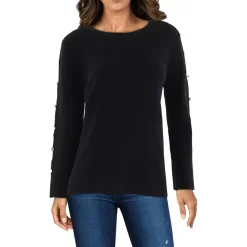 Cut-Out Knit Pullover Sweater