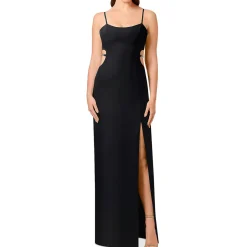 Cut-Out Long Evening Dress