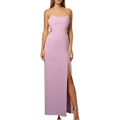 Cut-Out Long Evening Dress
