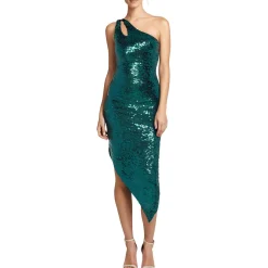 Cut-Out Sequined Cocktail And Party Dress
