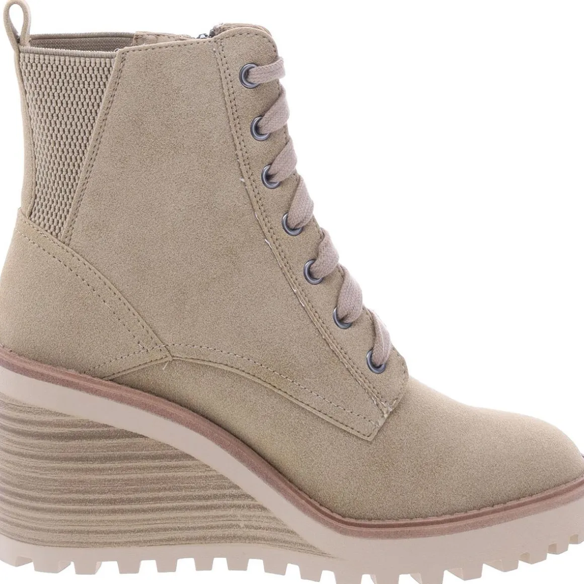 CYAN Faux Leather Zipper Ankle Boots