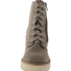 CYAN Faux Leather Zipper Ankle Boots