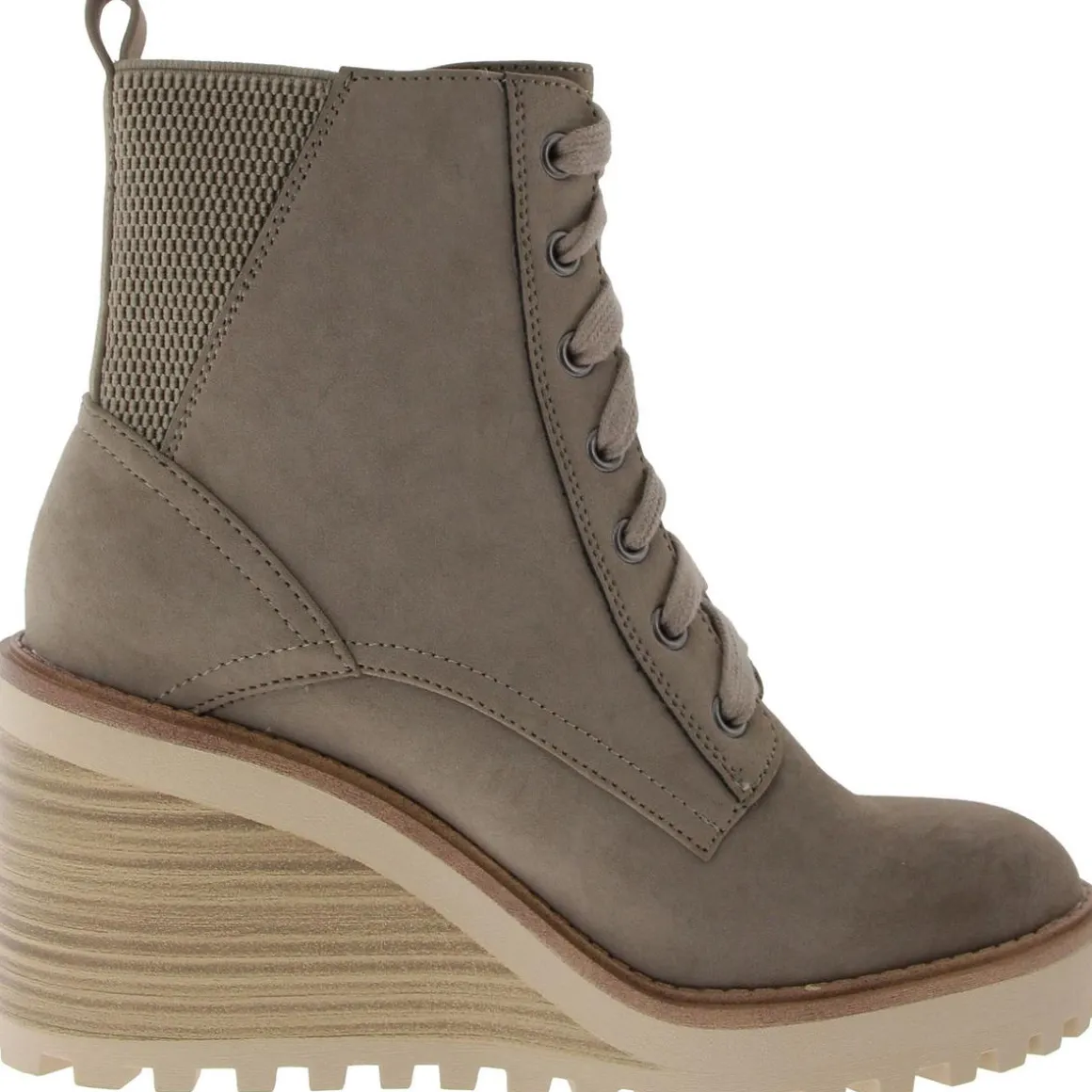 CYAN Faux Leather Zipper Ankle Boots