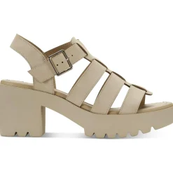 Daisee Faux Leather Platform Block Heels