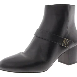Dakota Zipper Leather Booties