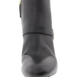 Dakota Zipper Leather Booties