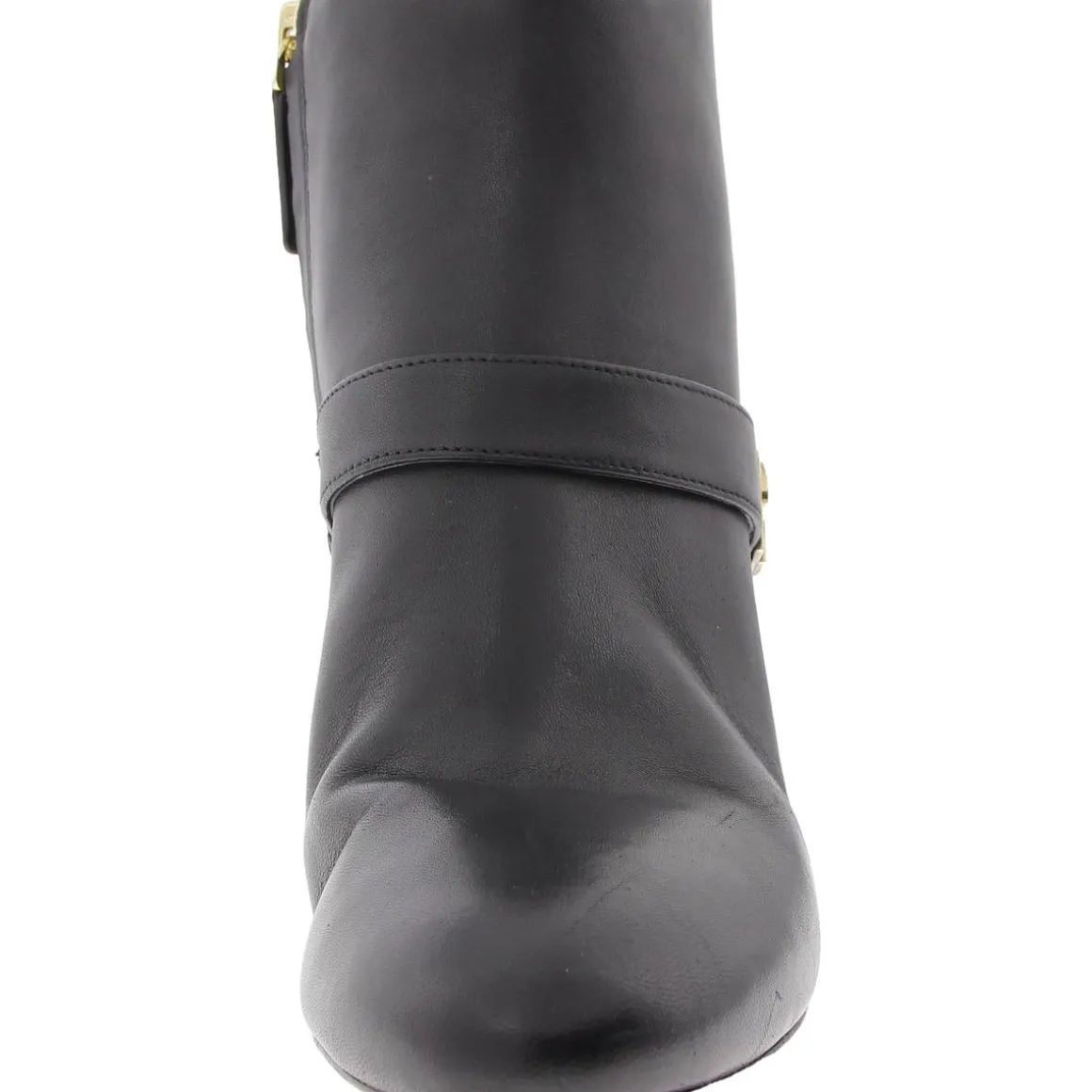 Dakota Zipper Leather Booties