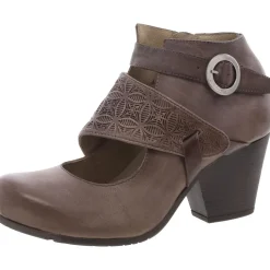 Dale Faux Leather Cut-out Ankle Boots