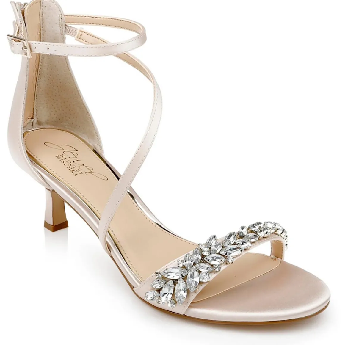 Dalezya Rhinestones Slip On Heels