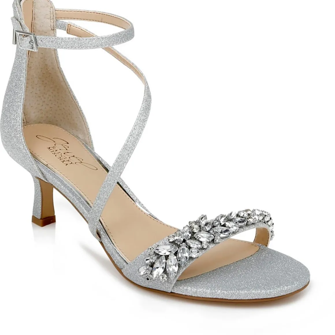 Dalezya Rhinestones Slip On Heels