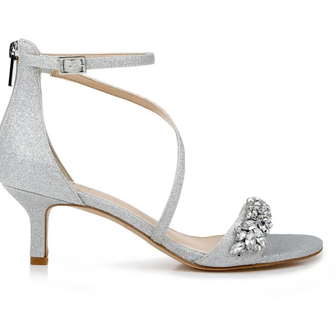 Dalezya Rhinestones Slip On Heels