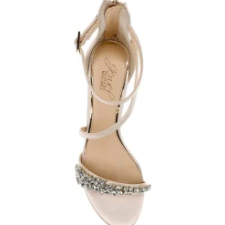 Dalezya Rhinestones Slip On Heels