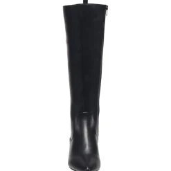 DARCY Faux Leather Kitten heel Knee-High Boots