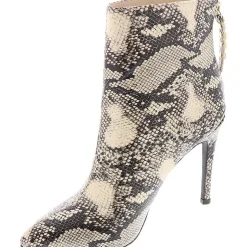 Dasha Faux Leather Embossed Heels