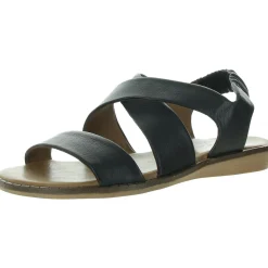 Dawn Stretch Leather Slingback Sandals