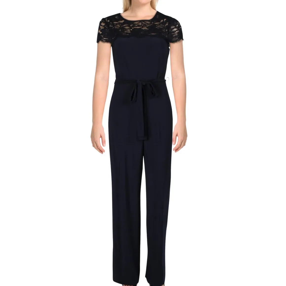 Dayah Lace Illusion Jumpsuit