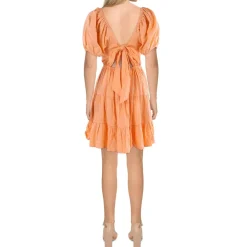 Daylight Dreams Ruffled Linen Fit & Flare Dress